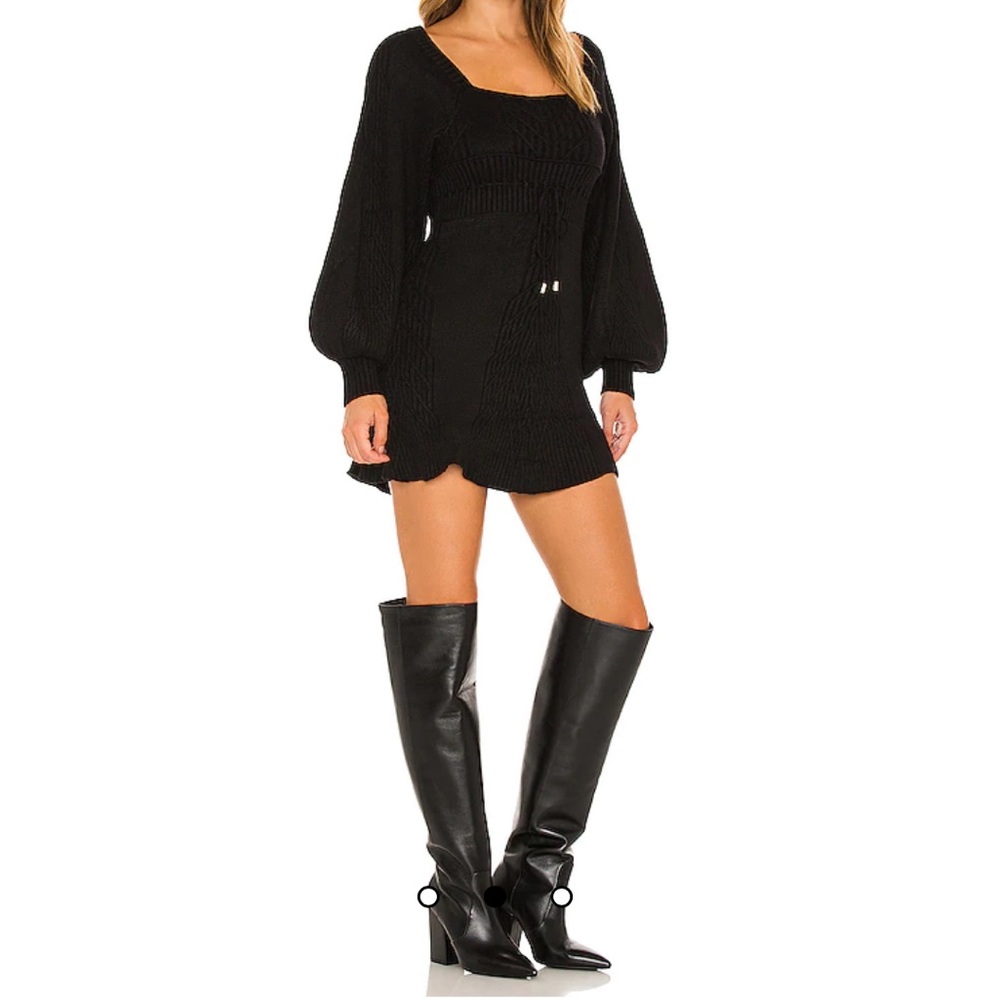 Free people Emmaline Mini Dress in Black
